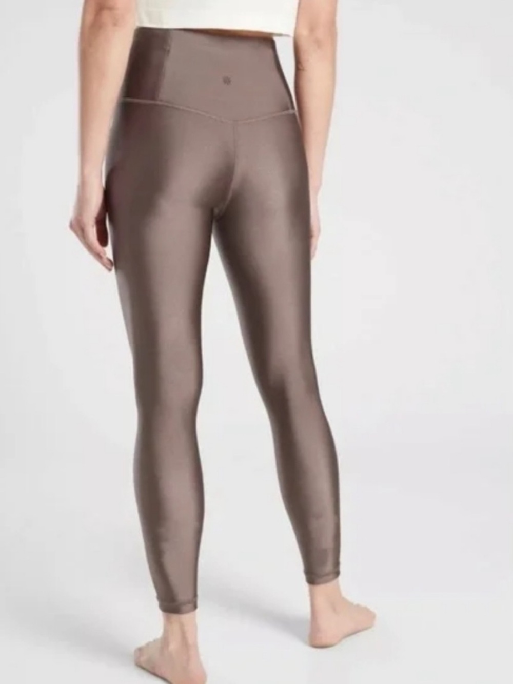 Athleta Elation Shine Tight High Rise Full-Length 7/8 Leggings Coffee House Sz S